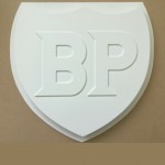 V103 - BP Classic Garage Sign in white 