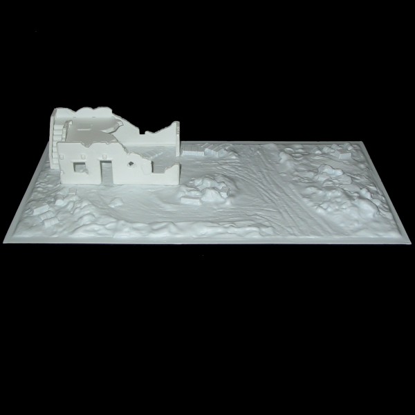 Base shown with North African building