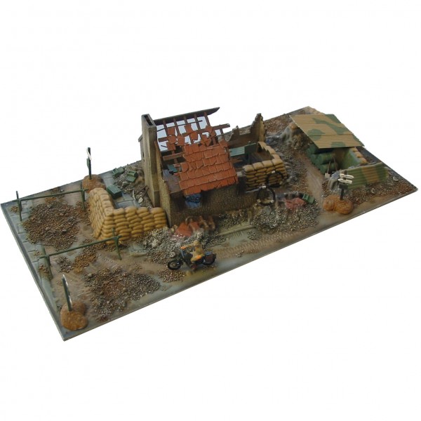 Shown painted and with Airfix Forward Command Post Kit (not included)