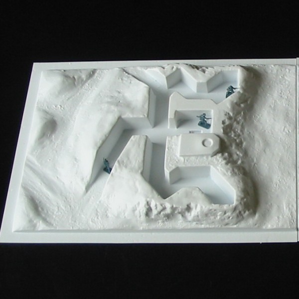 A121 Coastal machine gun bunker and trench diorama