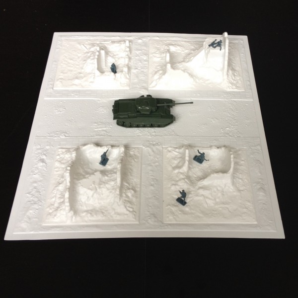 A129 Shell damaged buildings and Amera base Set