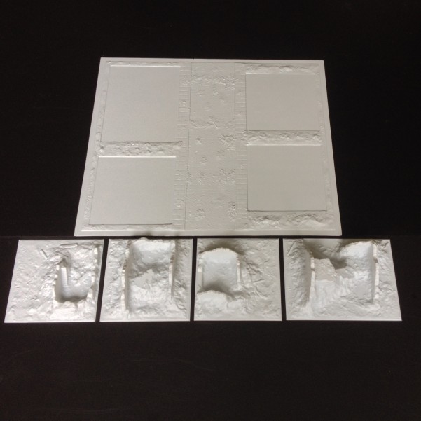 A129 Shell damaged buildings and Amera base Set