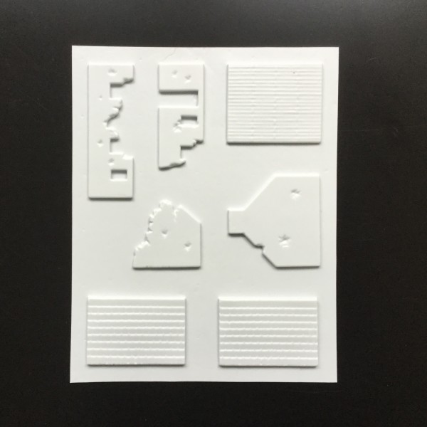 S240 Cottage Ruins kit & diorama base